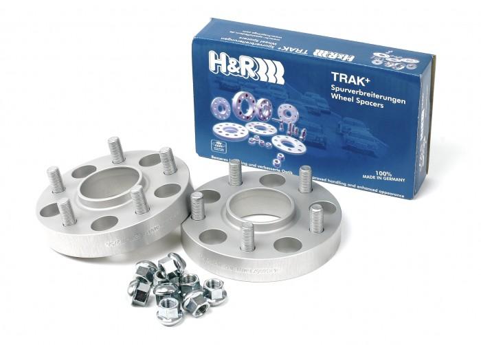 H&R Trak+ 12mm DR Spacer Bolt Pattern 5/127 Bore 71.5 Bolt Thread 14x1.5 - Black